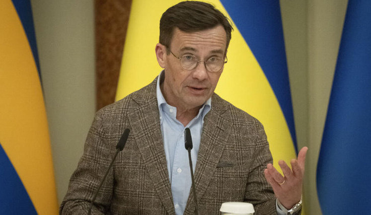 Швеція продовжить свій внесок у швидкі та суттєві постачання Україні, - прем’єр-міністр Крістерссон