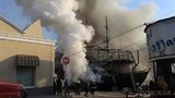 Сильный пожар в Одессе: горит ресторан- корабль. ФОТОрепортаж