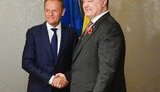 Ювілейний 20-й саміт "Україна-ЄС" відбудеться в липні цього року в Брюсселі, - Порошенко провів переговори з Туском. ФОТО