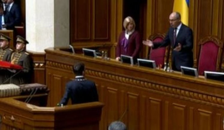 Parliament speaker Parubii on Zelenskyi inauguration: It was fun