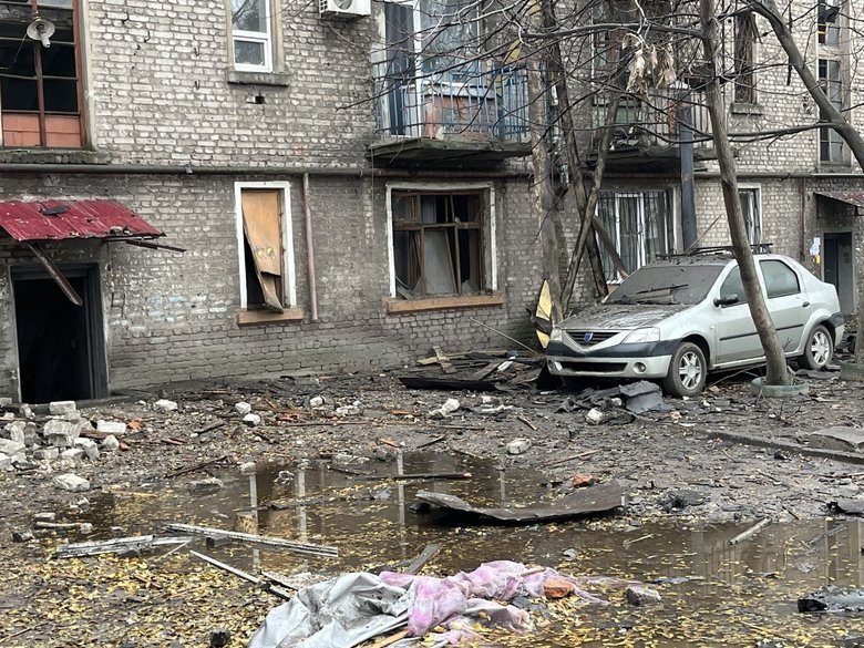 Российская атака на Каменское