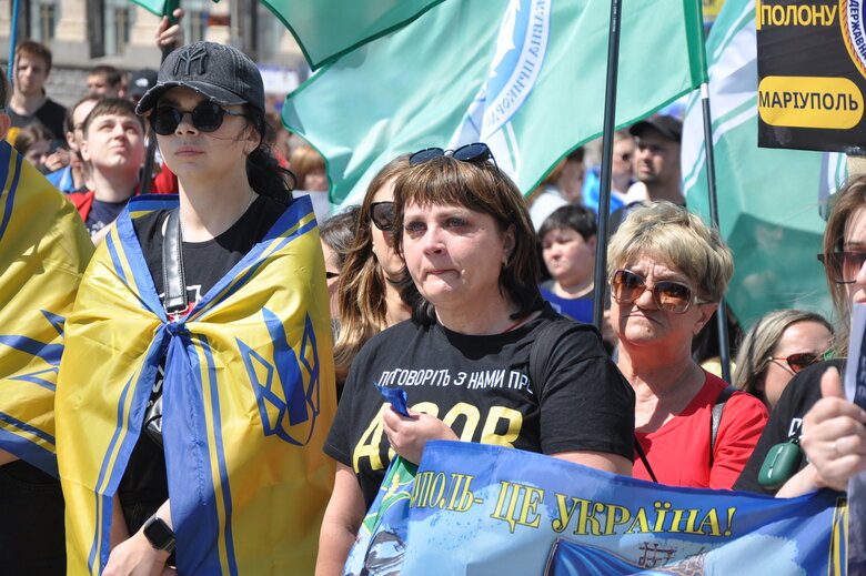 Anniversary of order to withdraw from Azovstal: march We are waiting for home of heroes of Mariupol took place in center of Kyiv 27