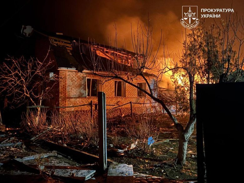 Russian drones attacked Kharkiv region: a woman was injured, fires broke out in two districts