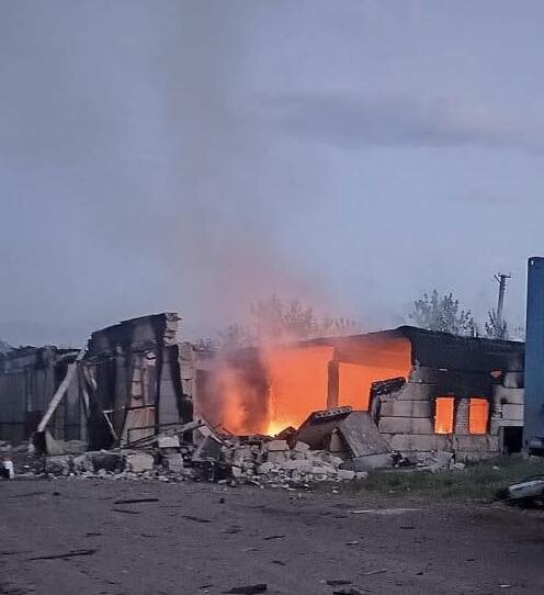 Массированный обстрел Славянска