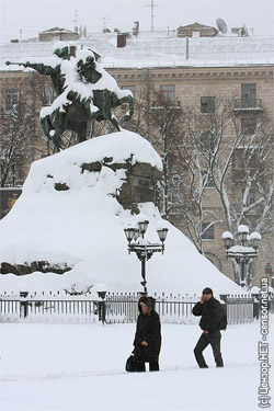 Киев в снегу. Фото Алексея Перкина, Цензор.НЕТ