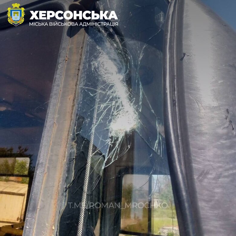 Наслідки обстрілу Херсону