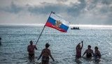 туристы,руские