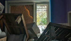 Red Cross office damaged following Russian strike on Kherson. PHOTOS