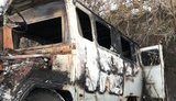 На границе с РФ на Харьковщине контрабандисты икры попали в ров и сожгли автомобиль, - Госпогранслужба. ФОТОрепортаж