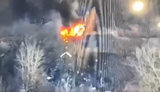 В результате обстрела войск РФ уничтожен автомобиль ЗиЛ-131 украинской стороны СЦКК, - ООС. ВИДЕО