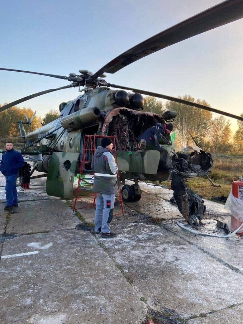 В Омську школярі спалили Мі-8
