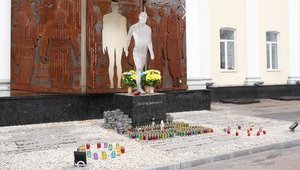 Повредившего памятник участникам Революции Достоинства жителя Житомира отправили в СИЗО