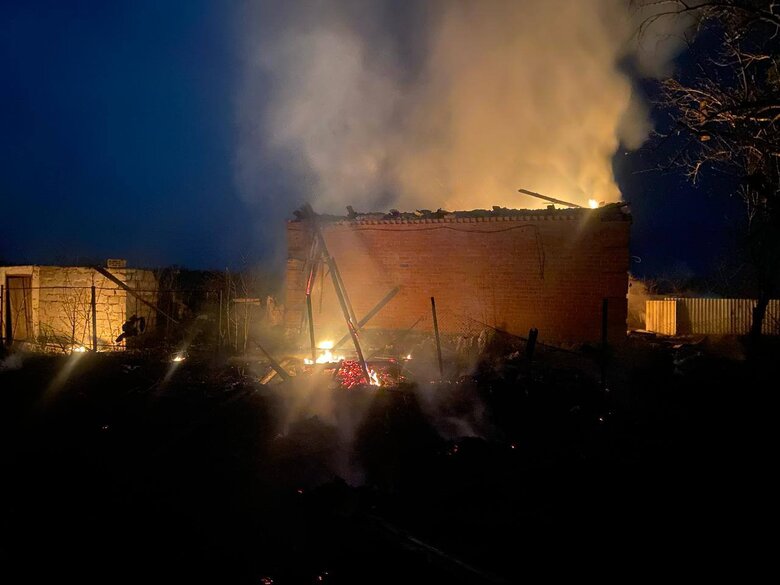 The aftermath of the attack on Izium