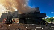 Російський дрон поцілив у супермаркет у Чернігові