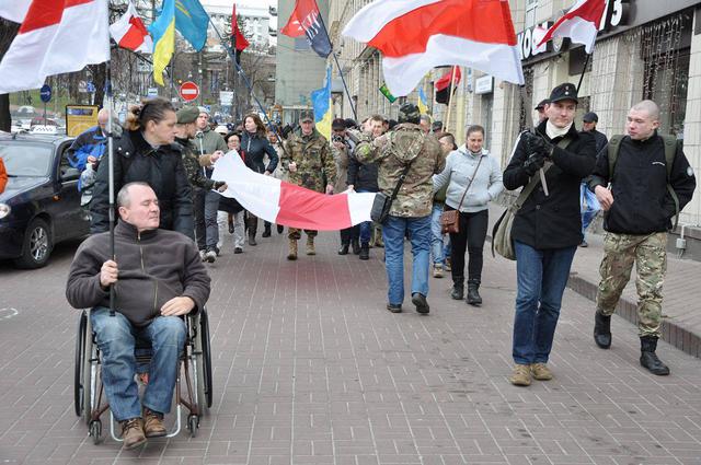 Ukrainians show solidarity with Belarusian political prisoners on Freedom Day 12 Ukrainians show solidarity with Belarusian political prisoners on Freedom Day 12