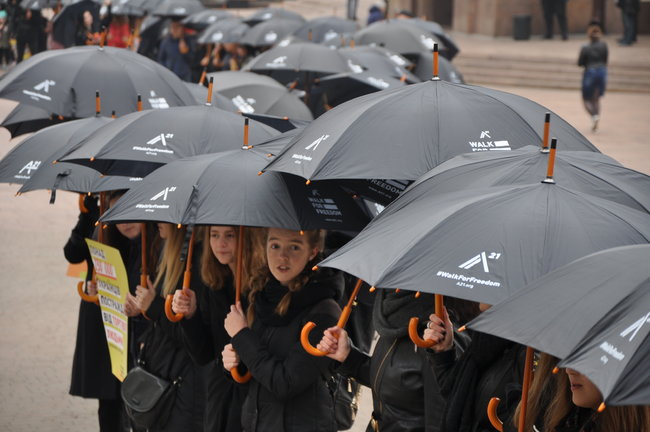 Прогулялися заради свободи: акція, приурочена до Європейського дня боротьби з торгівлею людьми, відбулася в Києві 12