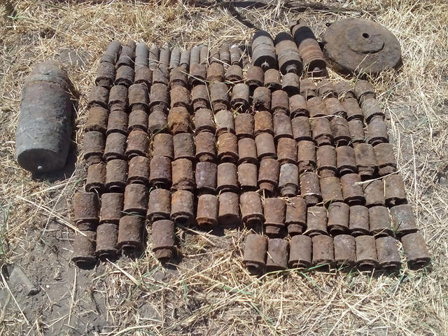 119 боеприпасов обнаружены на Николаевщине 04 119 боеприпасов обнаружены на Николаевщине 04