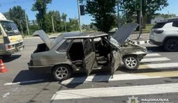 Three children injured in Kharkiv traffic accident
