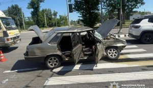 Three children injured in Kharkiv traffic accident