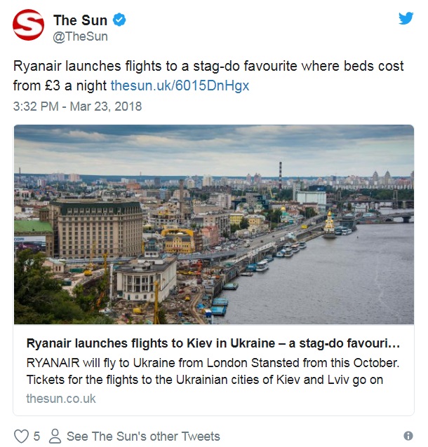 После прихода Ryanair британцам начали рекламировать Украину избытком красивых женщин и ценами на пиво и сигареты 01 После прихода Ryanair британцам начали рекламировать Украину избытком красивых женщин и ценами на пиво и сигареты 01