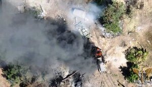 Gunners of 81st Assault Brigade destroyed Urahan MLRS and occupiers' Armored Repair and Evacuation Vehicle. PHOTO