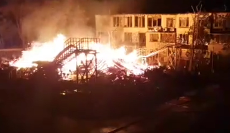 Major fire erupted in Viktoria childrens' camp in Odesa on weekend, killing three girls. VIDEO