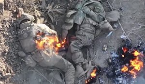 Знищення дронами ворожої штурмової групи. ВIДЕО