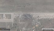 Satellite image of Borisoglebsk after the attack