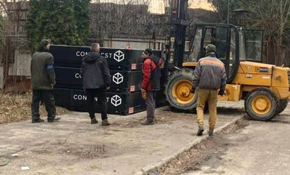 Для участников поисковых работ в Бородянке установят модульные дома 01