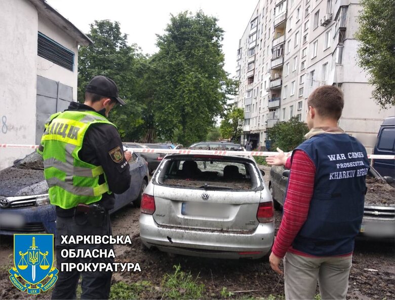 Наслідки ворожого обстрілу Чугуєва 02