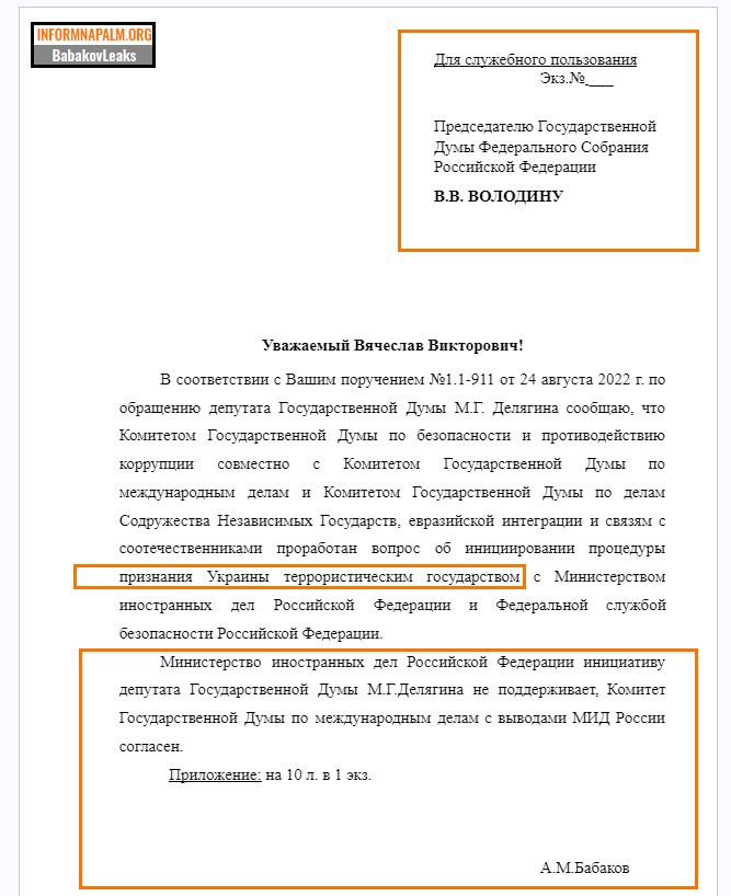 Хакери зламали пошту заступника глави Держдуми РФ Бабакова: Корупційні схеми на сотні мільйонів та обхід санкцій, - InformNapalm 28