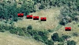 Five foreign assault troops from ’Khartiia’ brigade, supported by drones, cleared occupier position in Kupiansk district. VIDEO