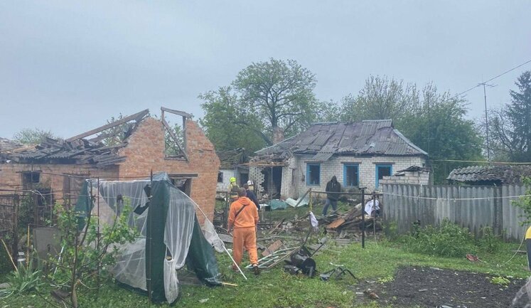 Атака "шахедов" на Полтавщину: обломками повреждены 11 домов. ФОТО
