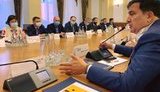 Саакашвили и бизнес встретились с Венедиктовой: Был предметный и иногда жёсткий разговор. ФОТОрепортаж