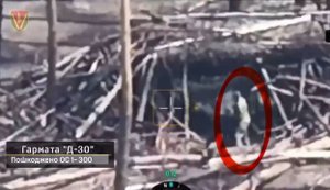 Артилеристи 40-ї бригади уразили 4 гармати Д-20 і Д-30, танк та ліквідували окупантів біля техніки. ВIДЕО
