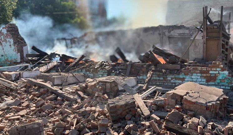 Russian forces fired two missiles at educational institutions in Bilopillia: one person injured. PHOTO