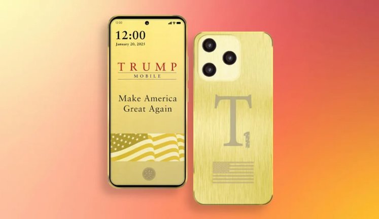 Золотий смартфон від Трампа може так і не вийти на ринок. Від його анонсу минув майже рік. ФОТО