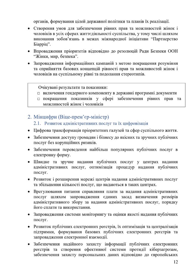 Кабмін опублікував новий проєкт програми своєї діяльності 12