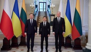 Україна, Литва та Польща сьогодні в авангарді стримування агресії РФ, - Зеленський