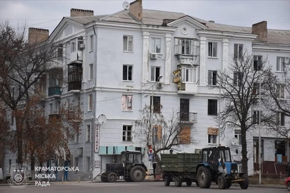 Наслідки обстрілу Краматорська 30 січня