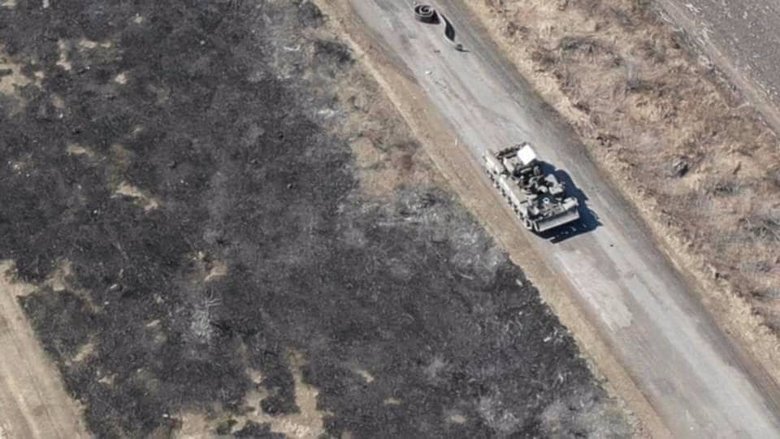 Артилерія 58-ї ОМПБр знищила колону російської техніки: Палимо з любовю, бо бригада Виговського - то суцільна любов 06