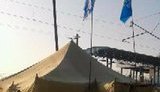 В Харькове палатки для обогрева превратили в агитационные. ФОТОФАКТ
