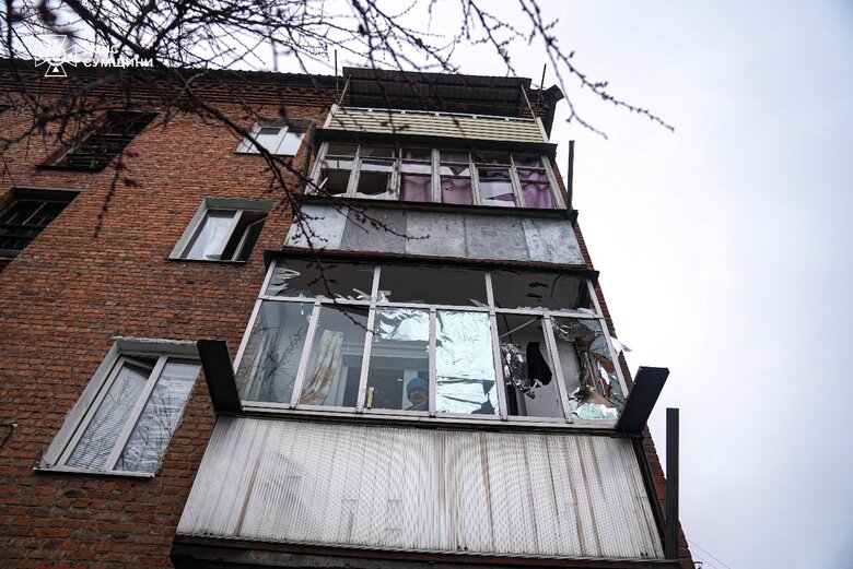 Consequences of the strike on Okhtyrka on 26 March 2025