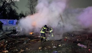 Последствия вражеской атаки на Киев: пожары и повреждения в трех районах. ФОТОрепортаж