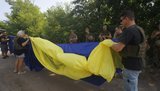 Флаг Украины запустили в небо из Авдеевки в сторону оккупированного Донецка. ФОТОрепортаж