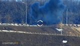 Вибух бліндажа російських найманців після прямого попадання українських снарядів біля Ясинуватої. ВIДЕО