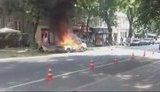 машина горит