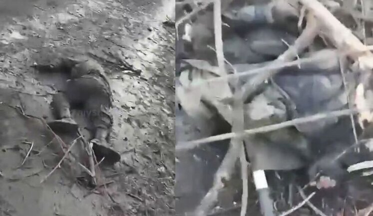 Оккупант из Чечни снимает позицию и своих "двухсотых": "Здесь еще один лежит. У него голова оторвана. Трудно отсюда вернуться живым". ВИДЕО 18+