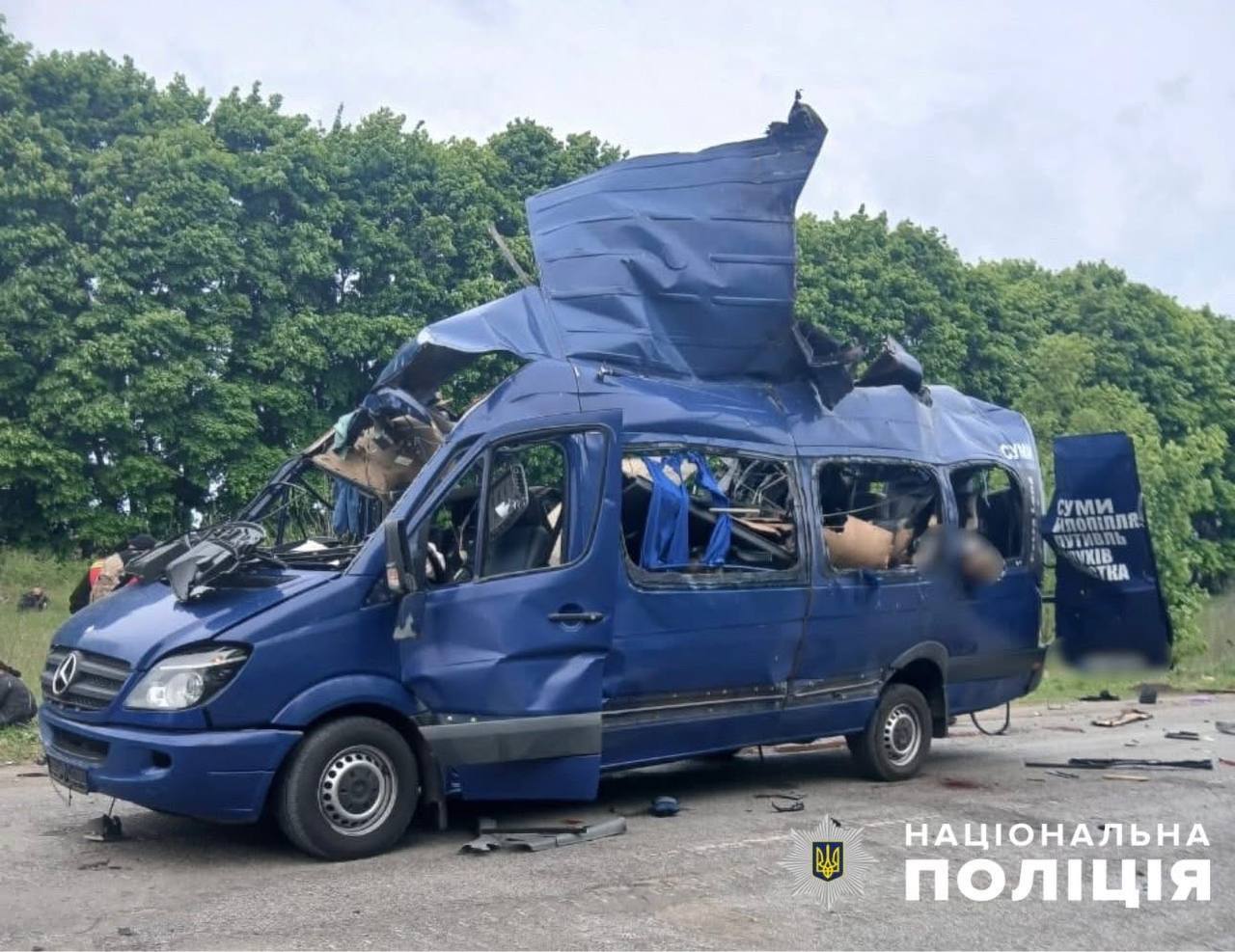 Атака на автобус на Сумщині