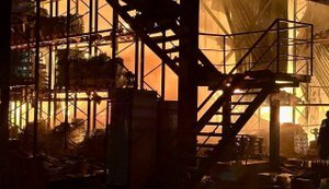 Russian attack on Dnipro: food warehouses catch fire. PHOTOS